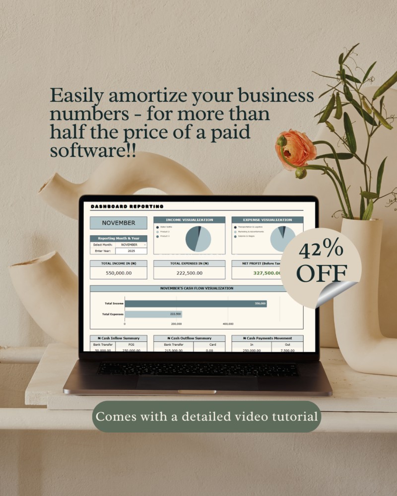 Buy Simple Bookkeeping Template by Ginika Promise on Selar