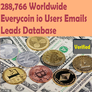 288,766 Worldwide Everycoin io Users Emails Leads Database