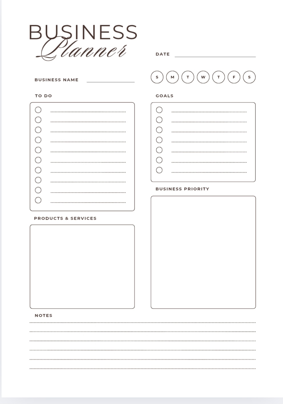 Business planner