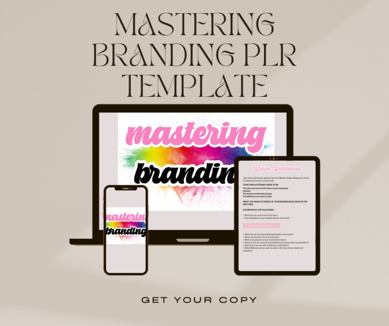 MASTERING BRANDING PLR TEMPLATE