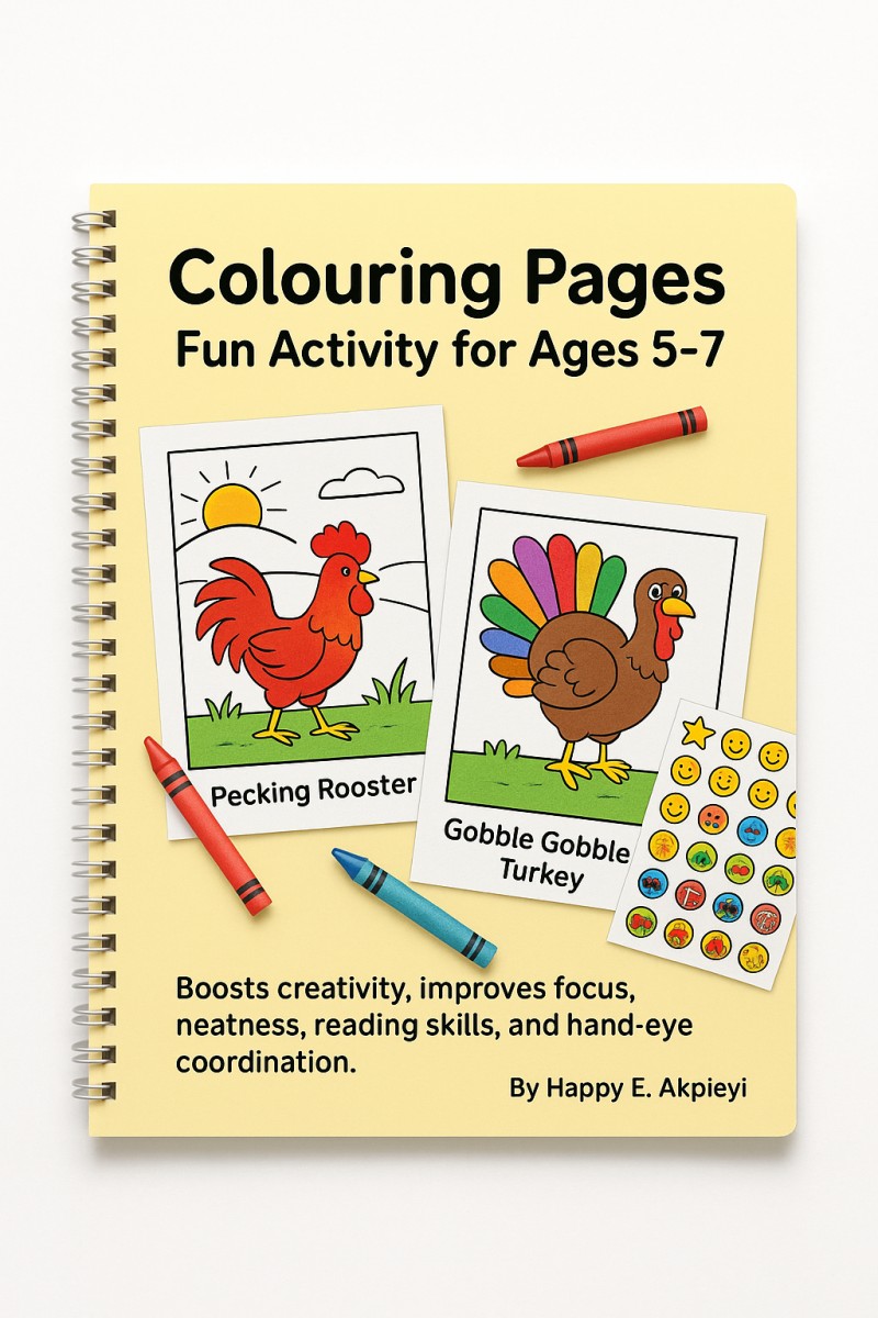COLOURING PAGES FUN ACTIVITY FOR AGES 5-7