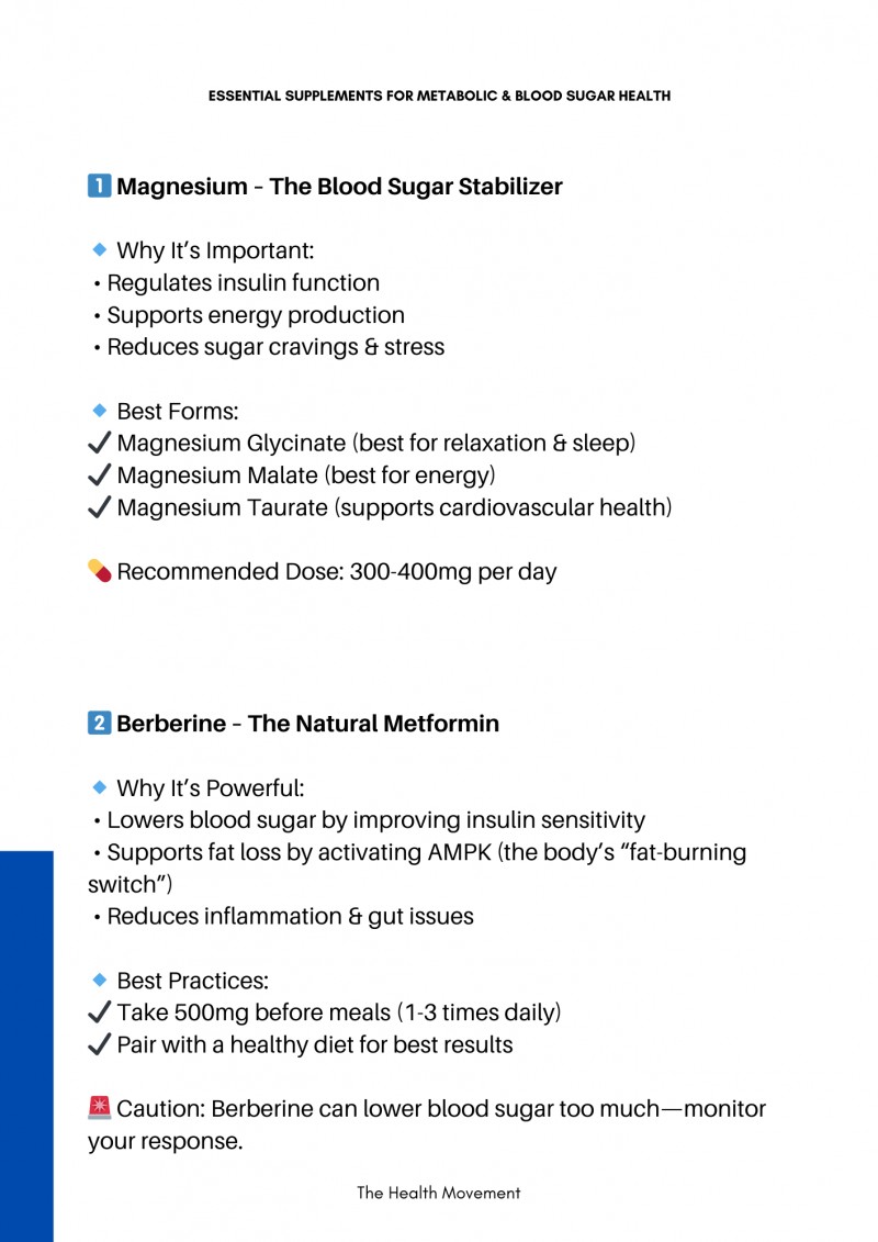 The Ultimate Guide To Metabolic and Blood Sugar Control