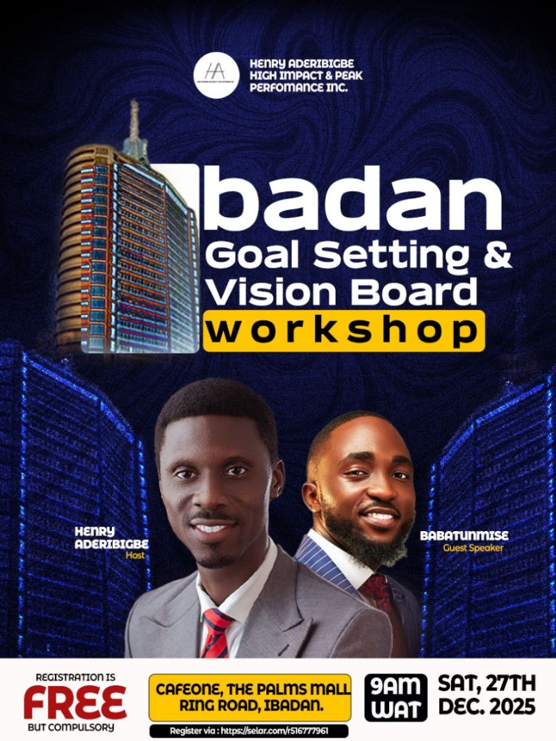 Ibadan Goal Setting & Vision Board Workshop - In Person Class
