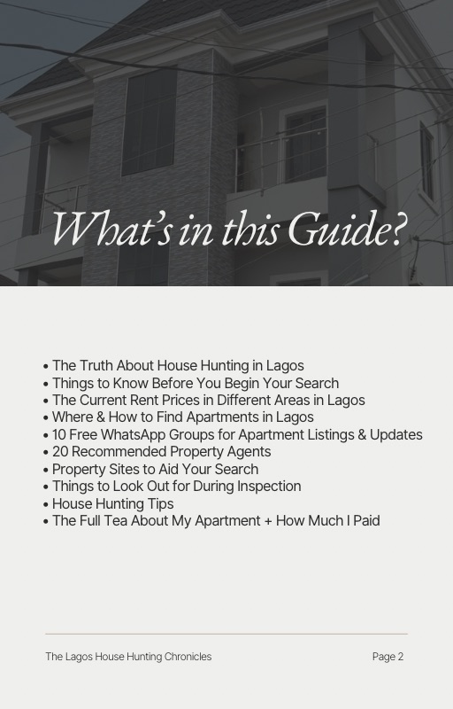The Lagos House Hunting Chronicles - A Guide to House Hunting in Lagos