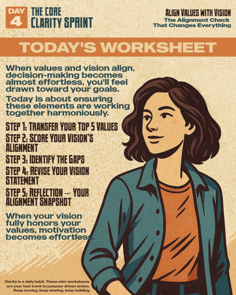 TCCS Day 4 Worksheet -⚡Align Values with Vision