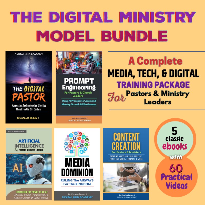 DIGITAL MINISTRY TRAINING BUNDLE FOR PASTORS AND CHURCH LEADERS