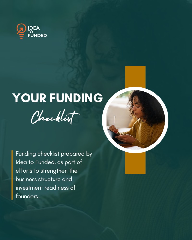 Funding Checklist for Startups & Entrepreneurs