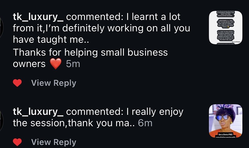 Customer review 1