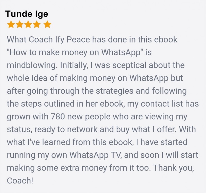 Customer review 3