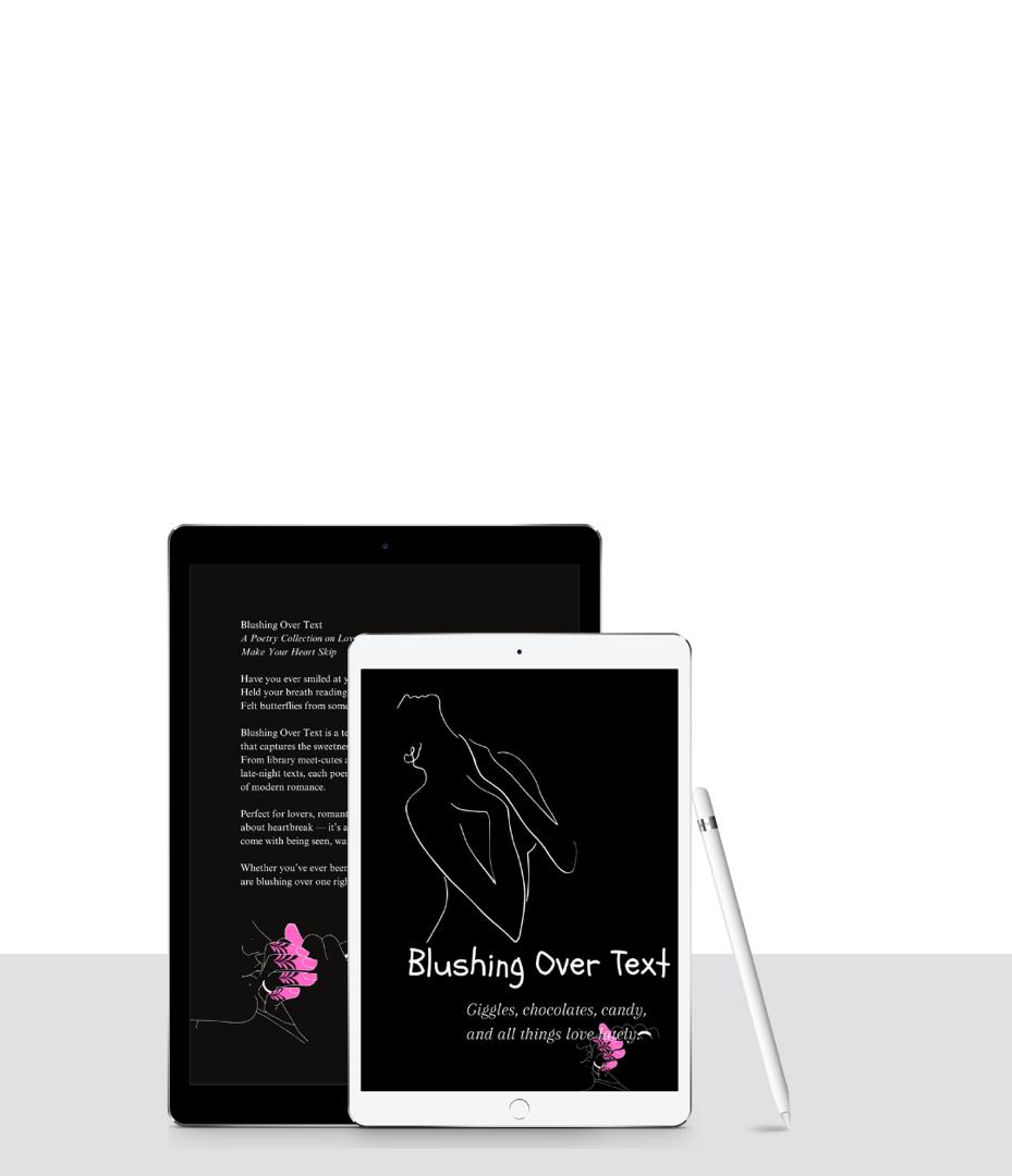 Blushing Over Text: Poems on love & Art of feminine Flirting