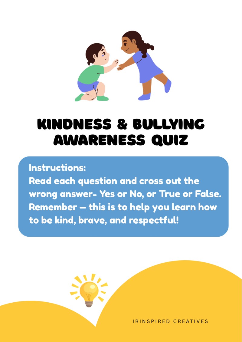 Kindness & Bullying Awareness Quiz