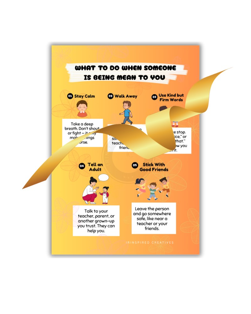What to do when being bullied–Wall Chart