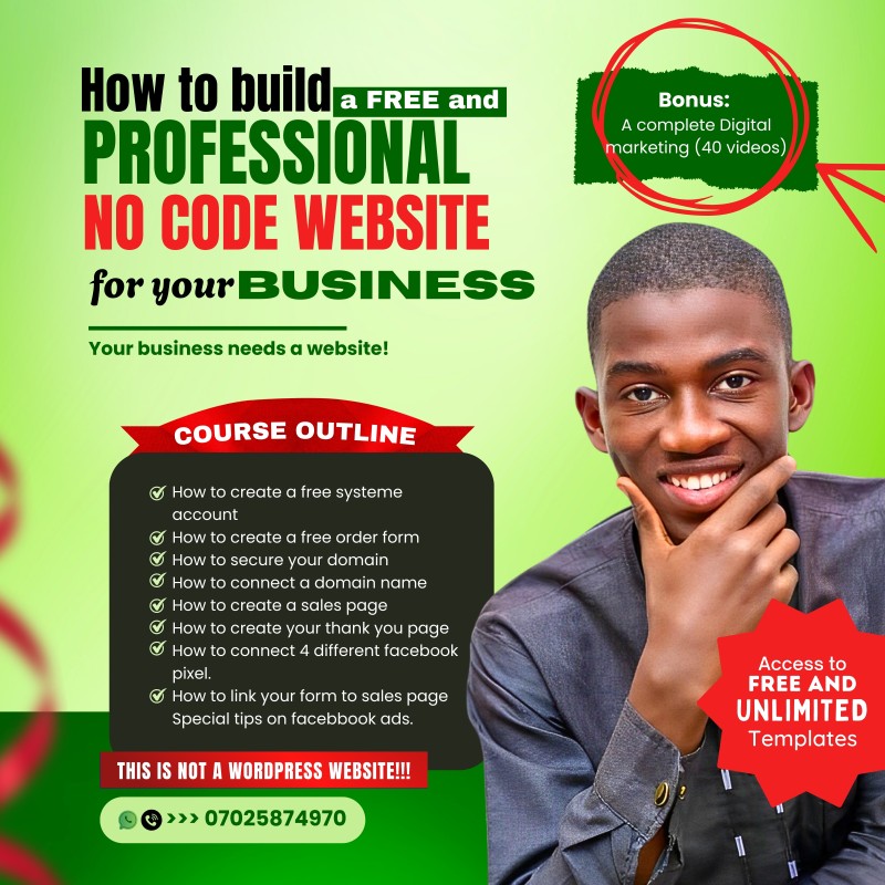 Full systeme.io web design programme
