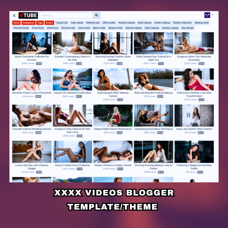 AdultStream X–Premium XXX Video Blogger Theme