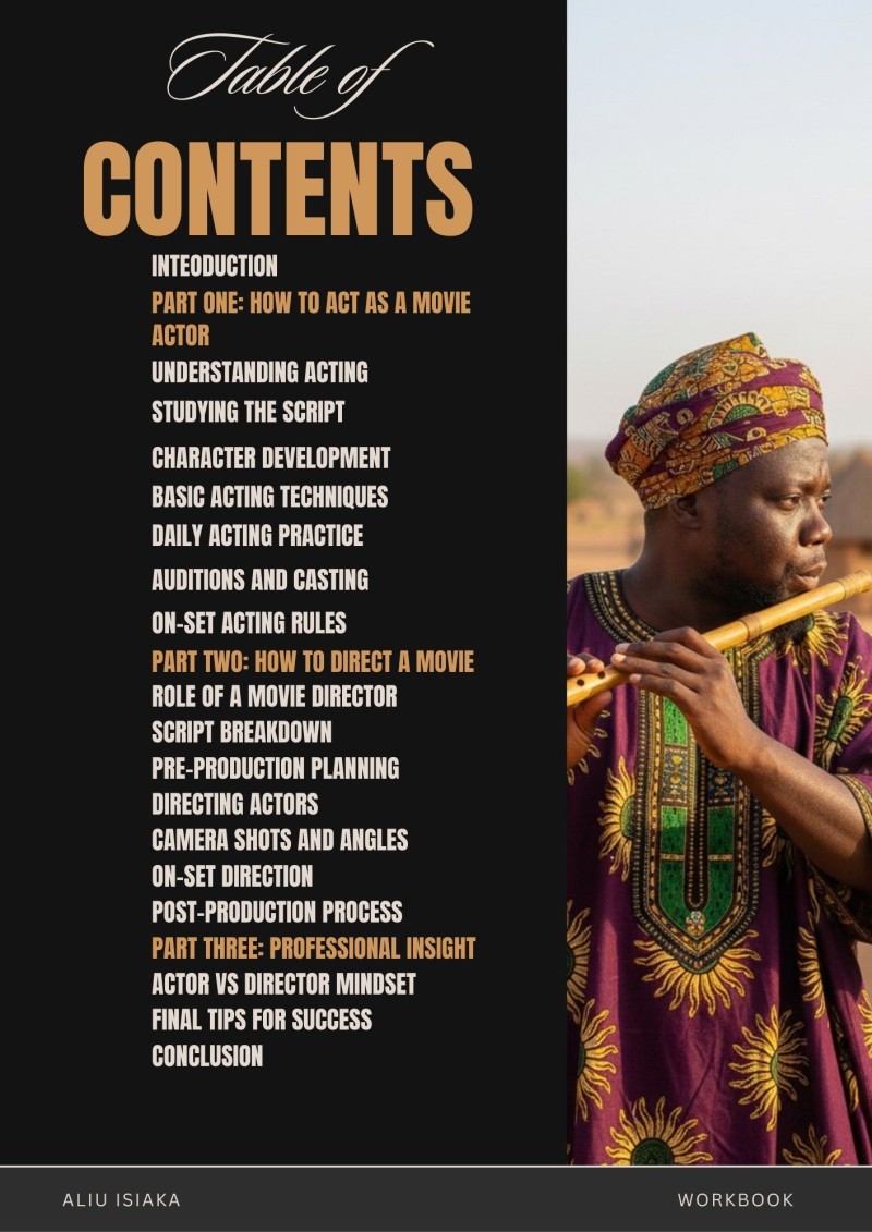 HOW TO ACT AS A MOVIE ACTOR & DIRECT A FILM E-BOOK