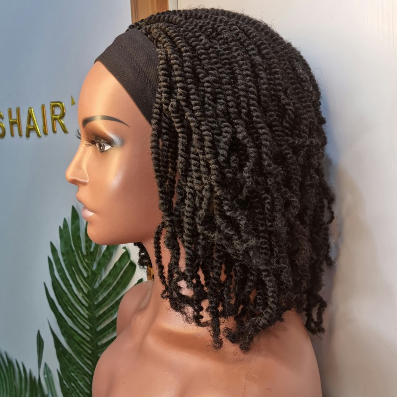 Head band twist kinki Ready to ship wig