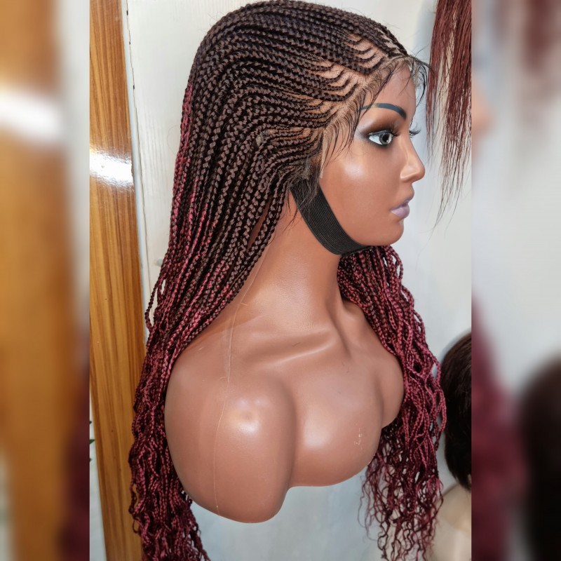 Lace frontal mira braids wig - READY TO SHIP