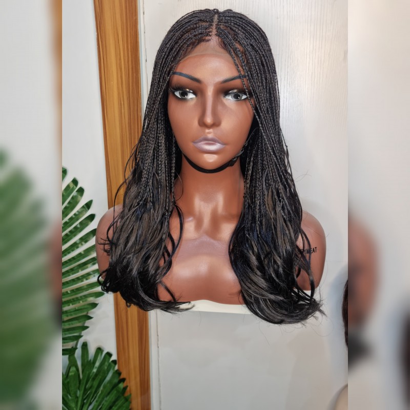 Micro braids bob flip ready to ship
