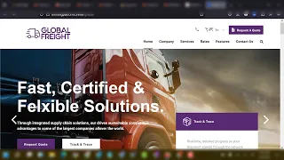 HOW TO DESIGN A COURIER LOGISTICS WEBSITE TRACK PACKAGES & EMAIL NOTIFICATION