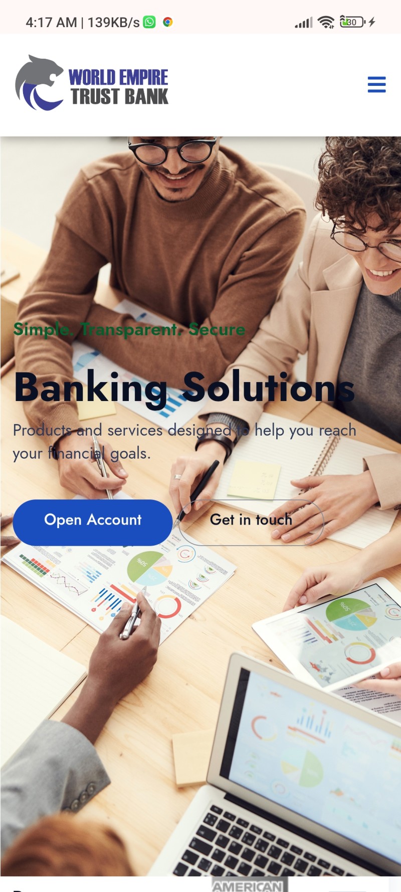 How to design an advanced imperial premium online banking website
