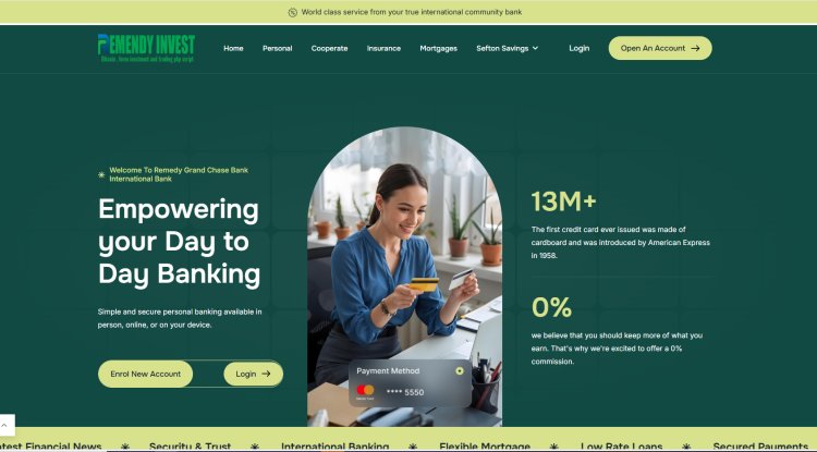 Selfton online banking website