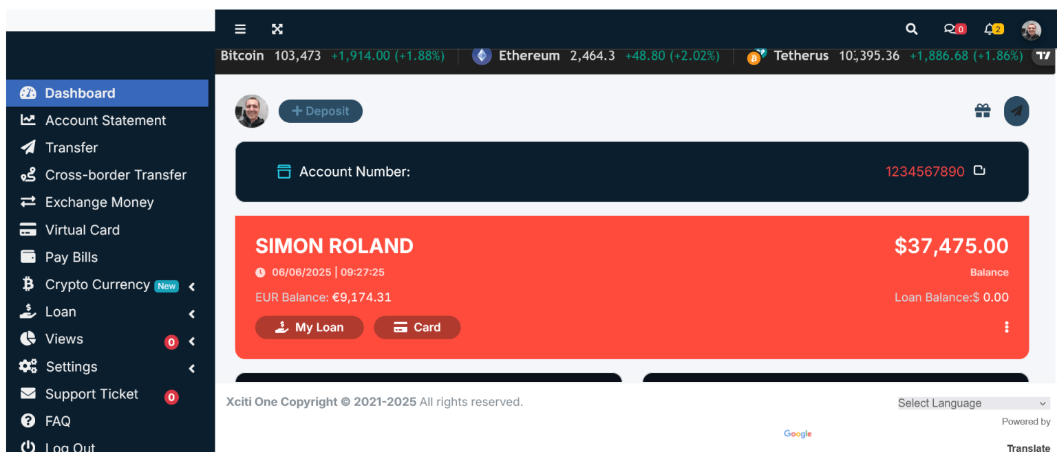 XCiti β Modern & Secure Banking Website