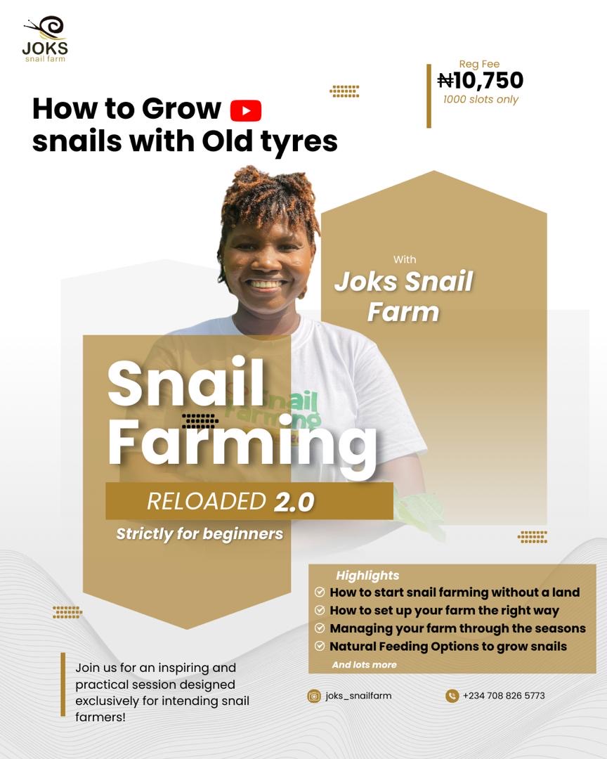 Snail Farming Reloaded: Learn how to start a profitable snail farm from scratch — no land, no prior experience, just results!