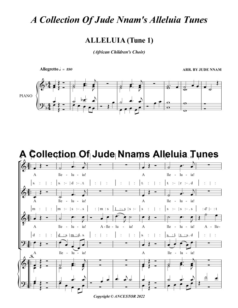 A Collection Of Jude Nnam's Alleluia Tunes