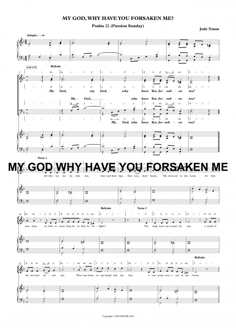 My God Why Have You Forsaken Me