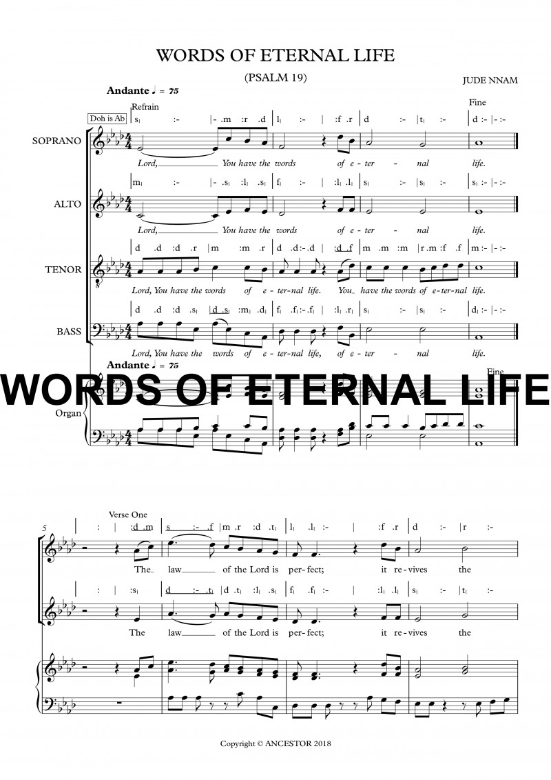 Words Of Eternal Life