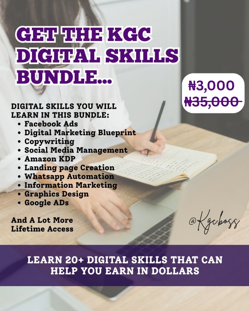 Buy Digital Skills Bundle (DSB) by KGC DIGITAL ACADEMY on Selar