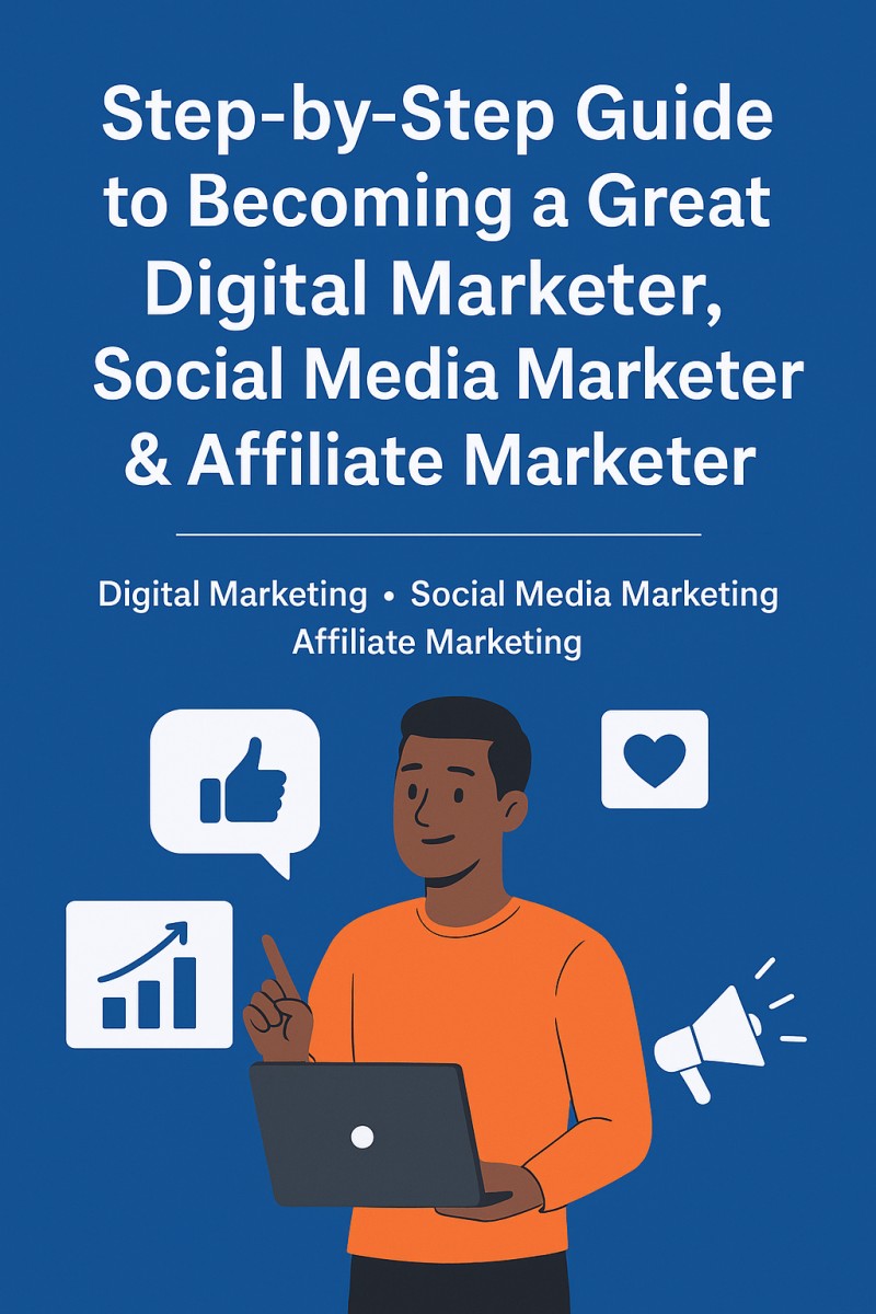 Step-by-Step Guide to Becoming a Great Digital Marketer, Social Media Marketer & Affiliate Marketer