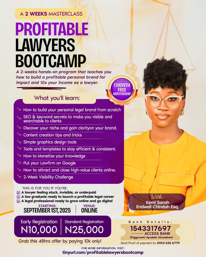 THE PROFITABLE LAWYERS BOOTCAMP