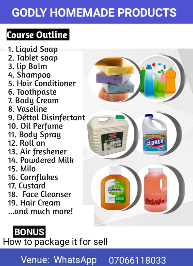 Homemade Skincare Products class