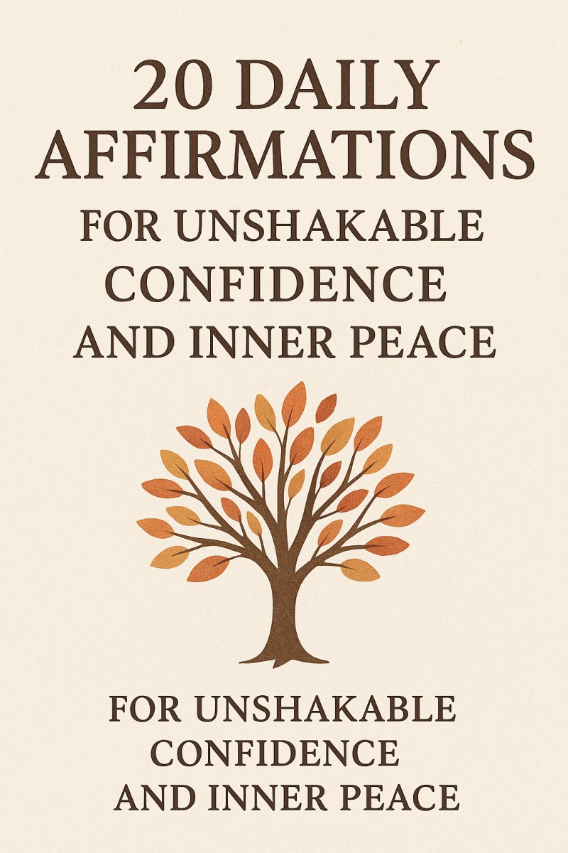 20 Daily Affirmations for Unshakable Confidence and Inner Peace