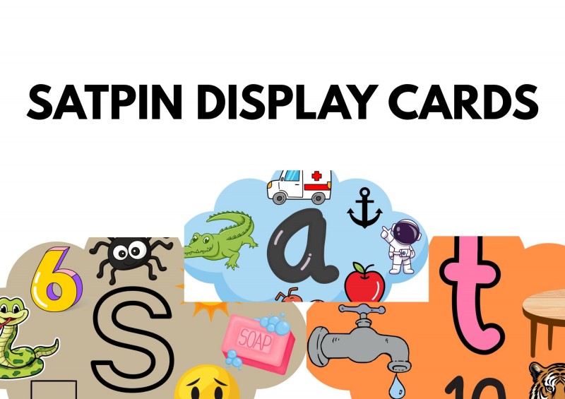 SATPIN DISPLAY CARDS
