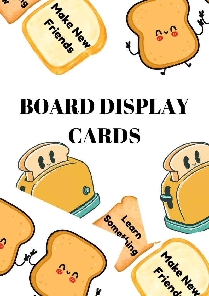 TOAST INTO A NEW TERM BOARD DISPLAY CARDS
