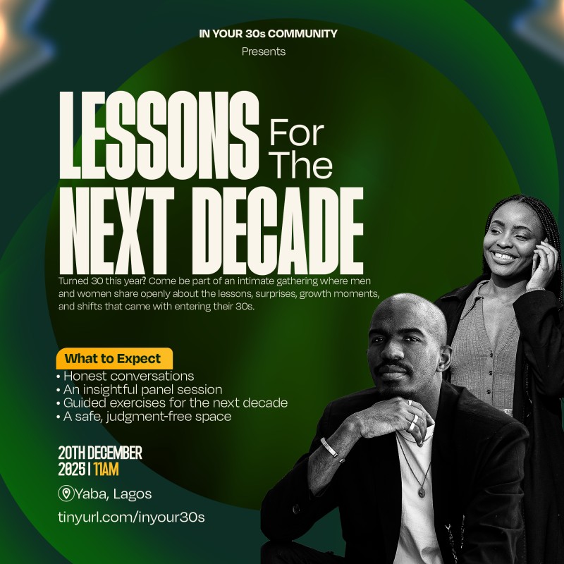 Lessons for the Next Decade: A Gathering for Everyone Who Turned 30 This Year