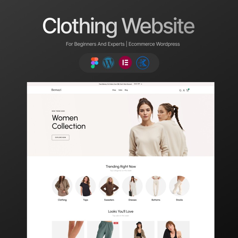 Get Clothing website template by Kool Kat Cre8 on Selar