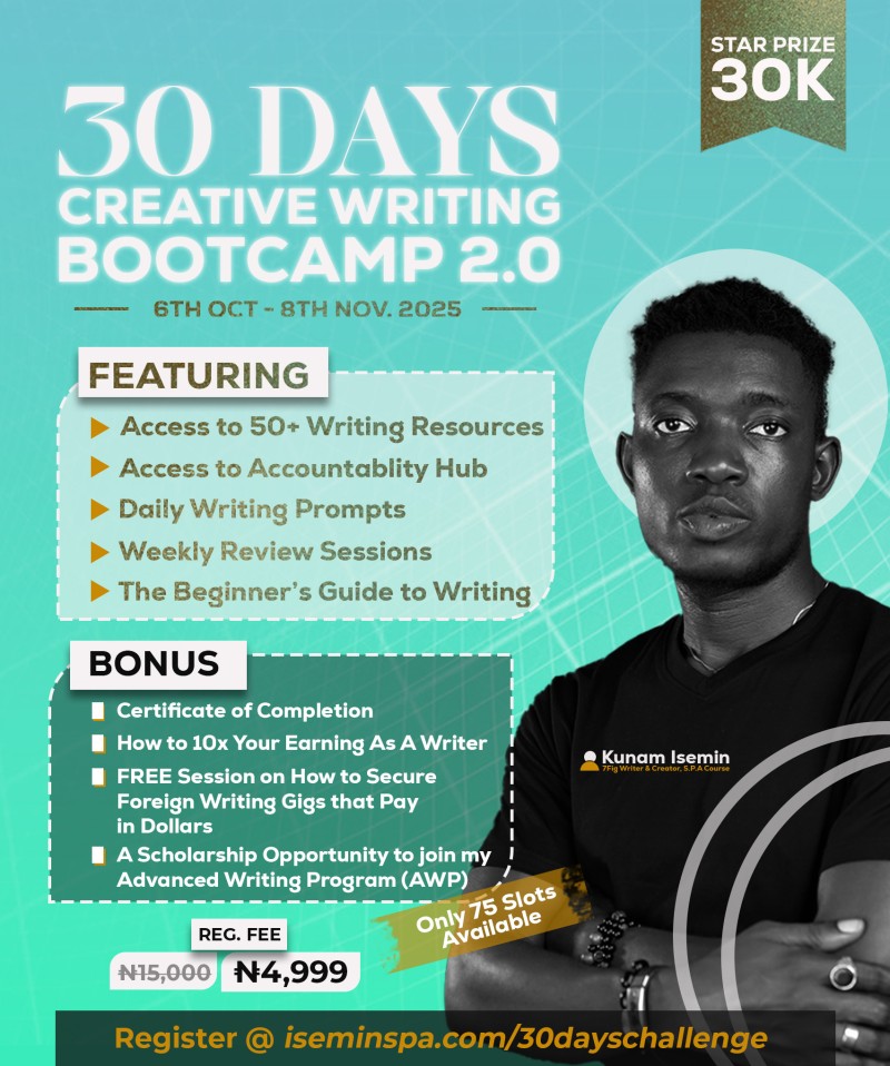 30 Days Creative Writing Bootcamp