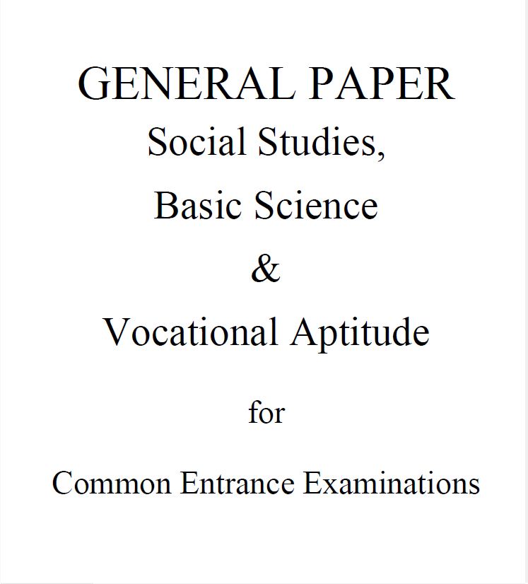 Lamlad's General Paper For Common Entrance Examinations