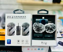 3-IN-1 WIRELESS MICROPHONE F11-2 NOISE CANCELLATION PLUG AND PLAY CONTENT CREATION