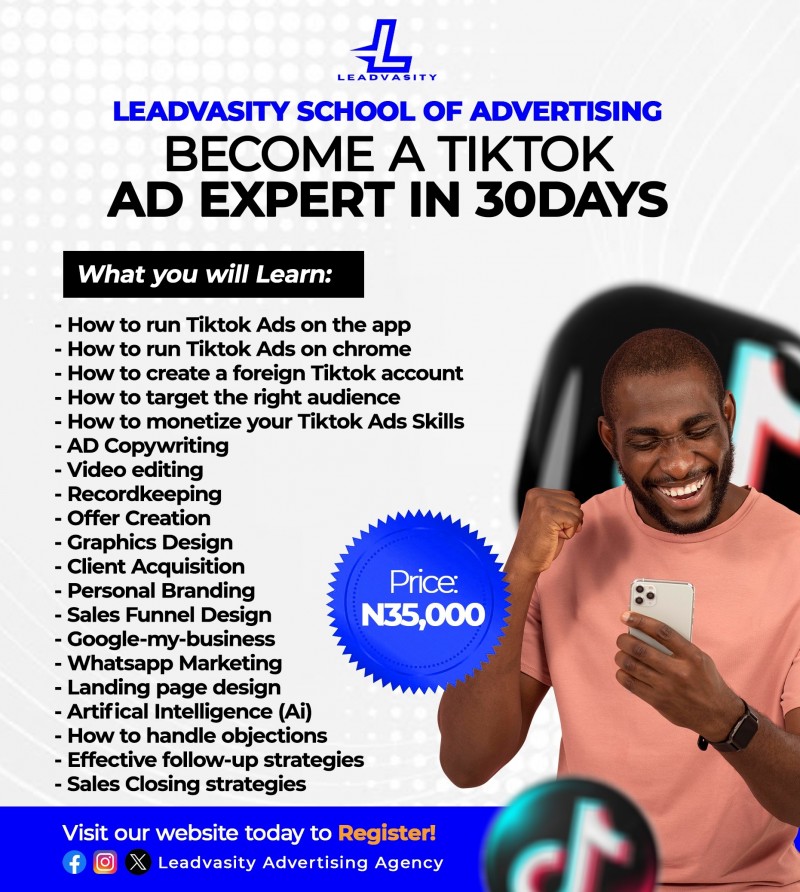 Buy TIKTOK ADS CERTIFICATION COURSE by Francisca Oma on Selar