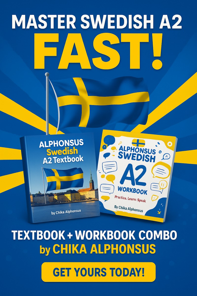 Alphonsus Swedish Textbook + Workbook (A2 Level)