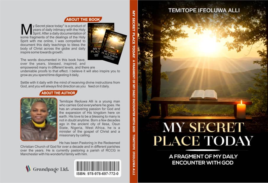 MY SECRET PLACE TODAY   A FRAGMENT OF MY DAILY ENCOUNTER WITH GOD