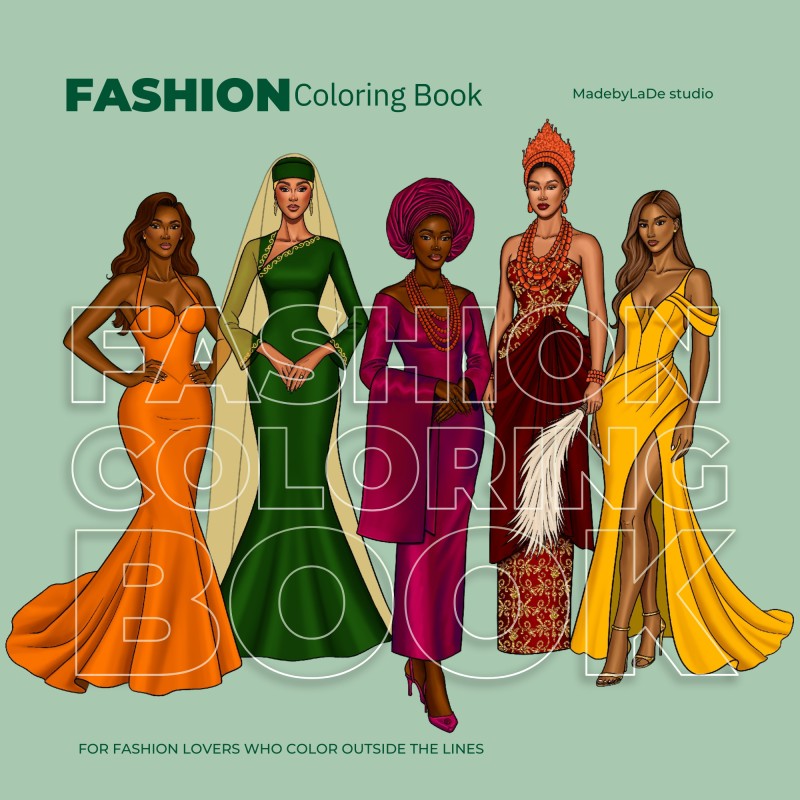 STUDIO MBL Fashion coloring book