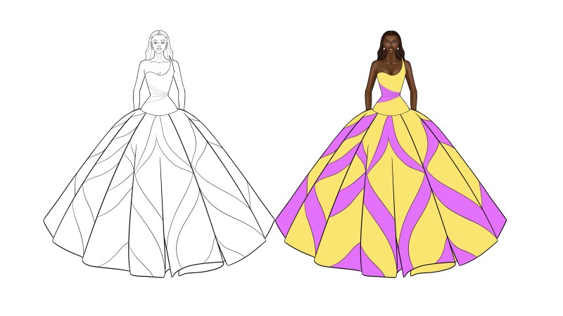 STUDIO MBL Fashion coloring book