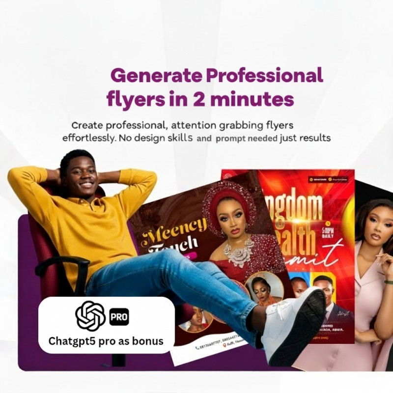 Generate flyers in two minutes