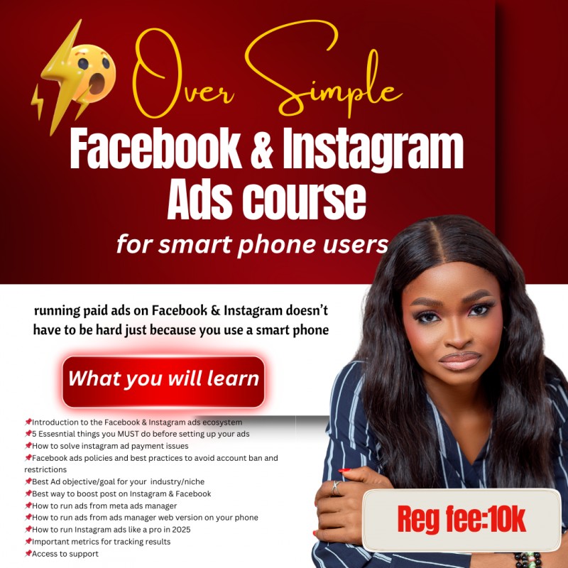 OverSimple Facebook And Instagram Ads for Smartphone Users