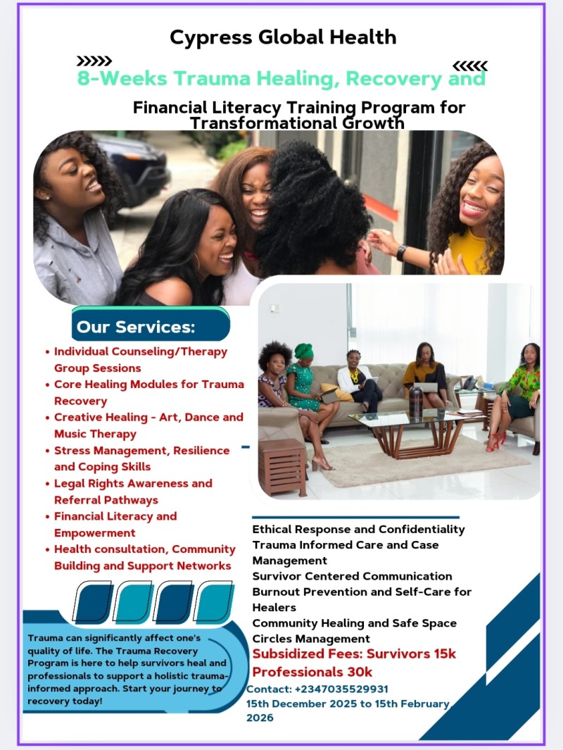 8 Weeks Coaching on Trauma Healing and Recovery for Transformational Growth